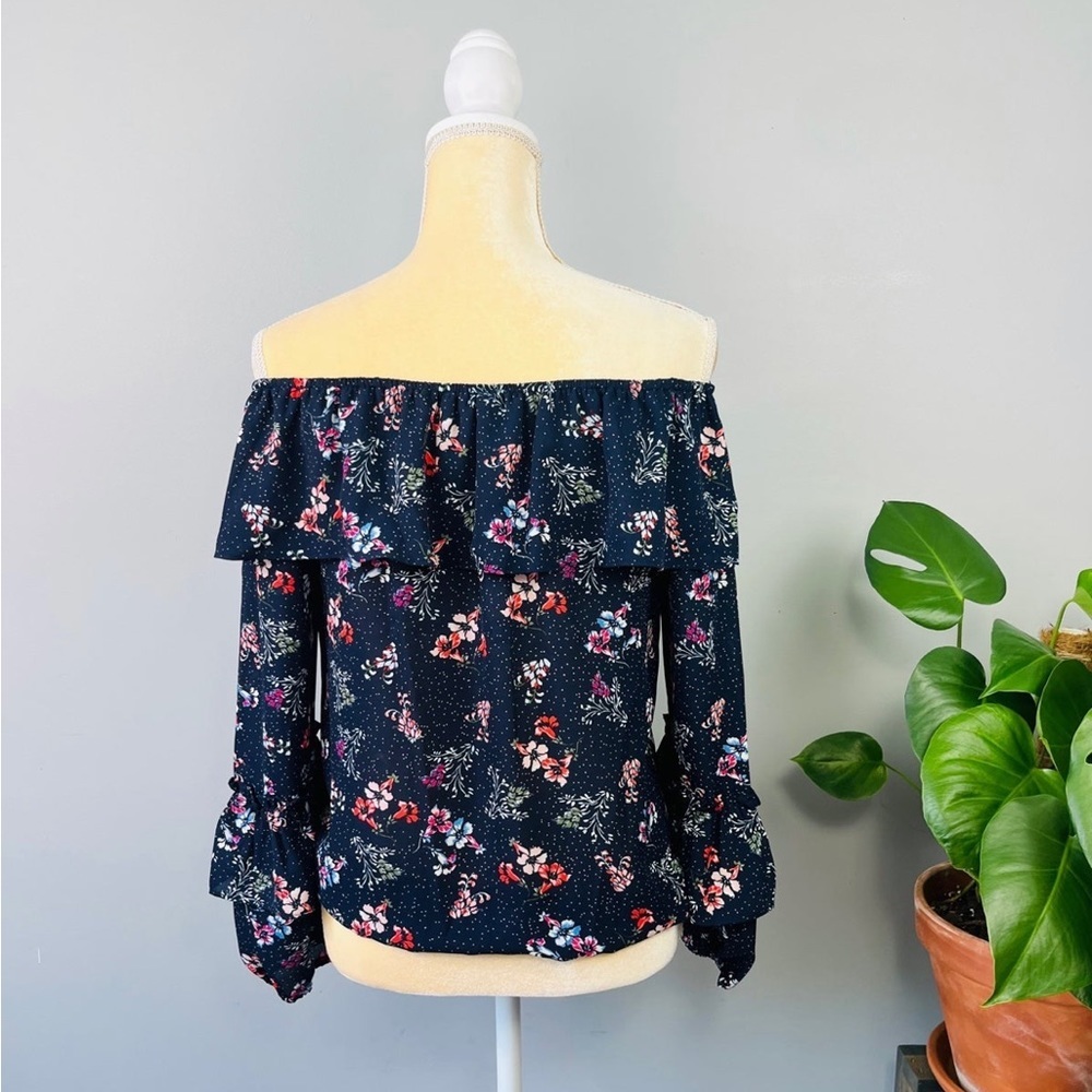 NWT | Sanctuary Gloriana Floral Off The Shoulder Blouse Size Small